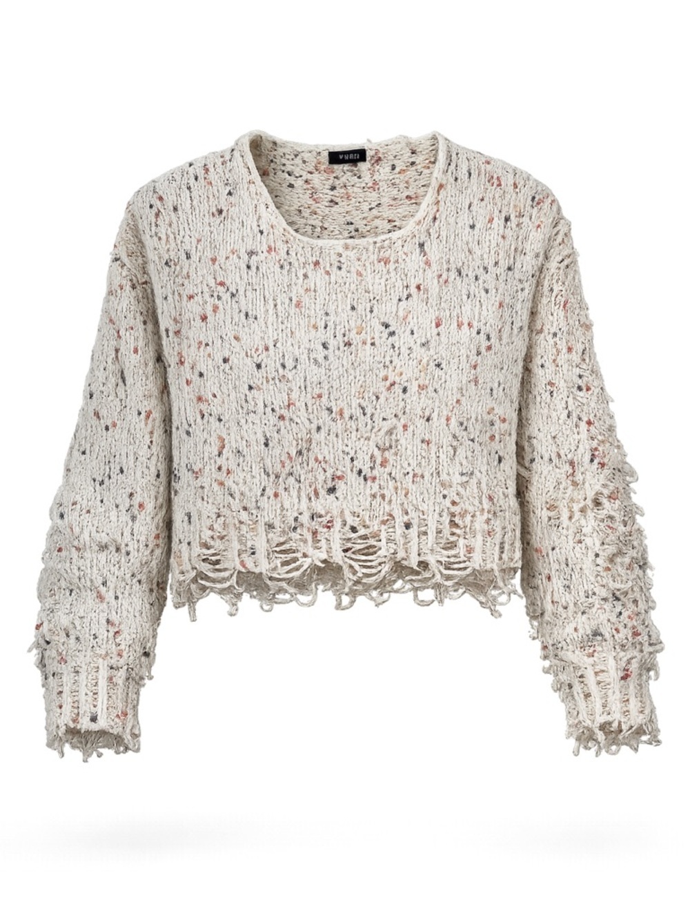 Vici Multicolor Knit Distressed Sweater
175
